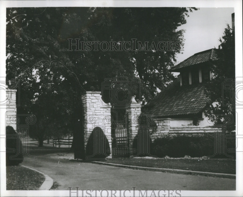 1955 Press Photo Villa D&#39;Este Villa Tivoli Rome Italy