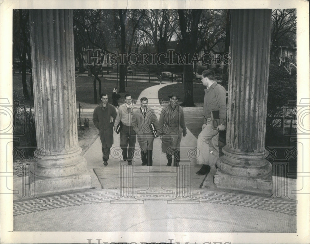 1945 Press Photo John Plan North Western University