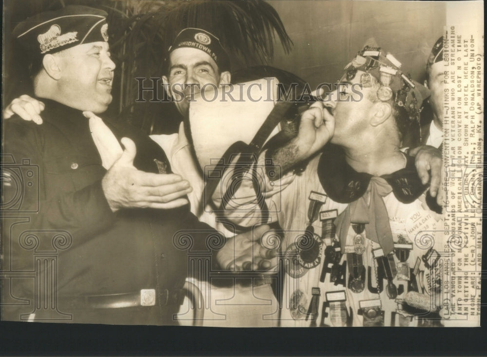 1938 Press Photo world war veterans streaming