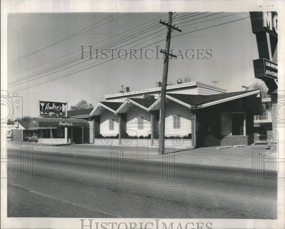 1962 Press Photo Andre&#39;s Restaurant and Lounge