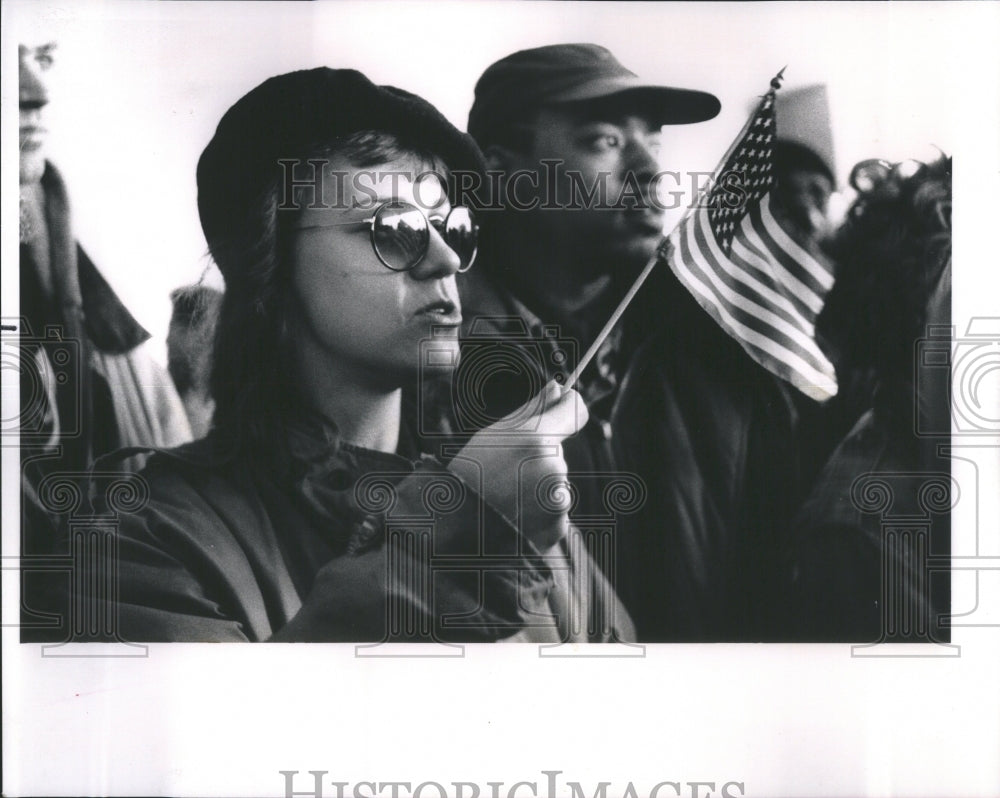 1989 Press Photo Scott Tyree Supporter Anne