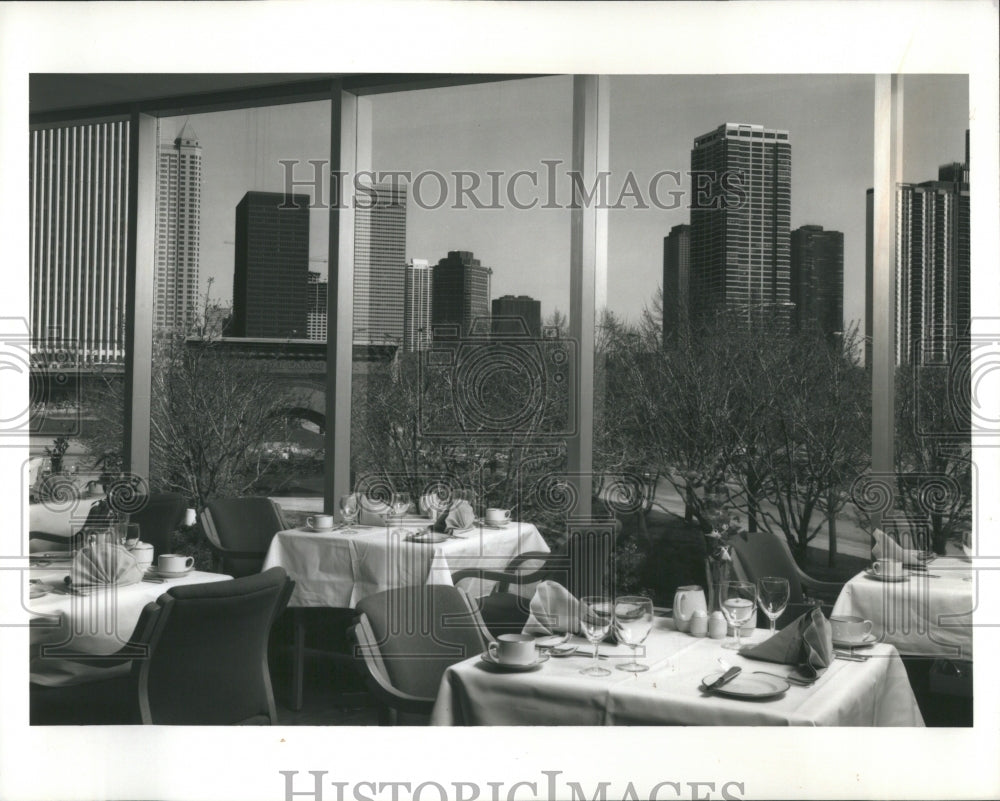 Press Photo Food Dining Room Art Institute Sunday