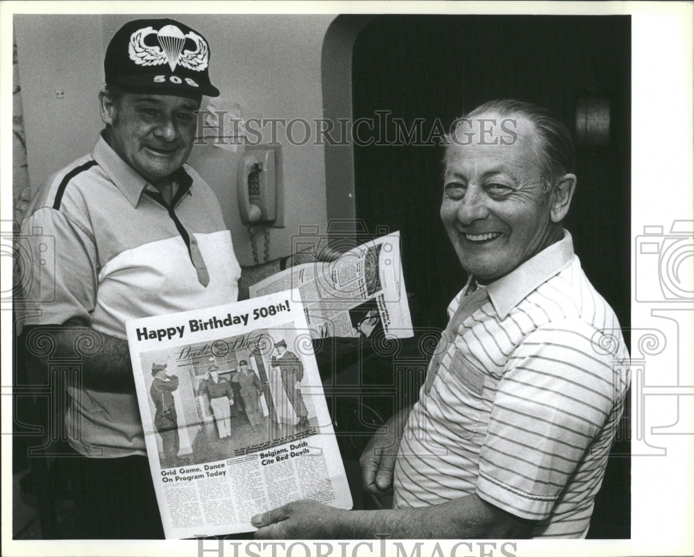 1984 Press Photo Veterans of W.W.2 Francis Fletsch