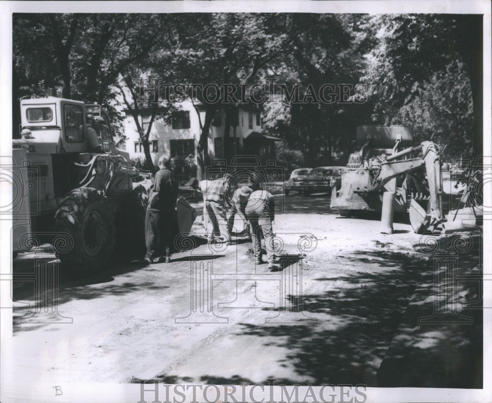 1980 Press Photo Washington Oak Park West Street