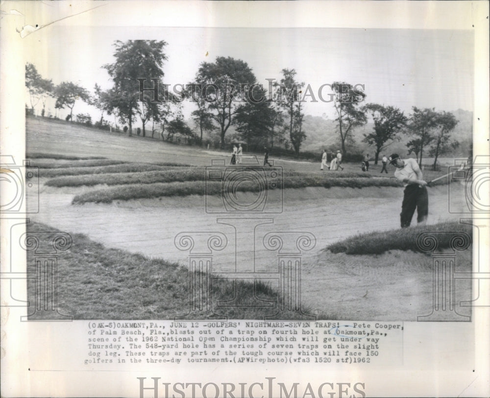 1962 Press Photo Golf Nightmares Seven Tarps Palm Beach