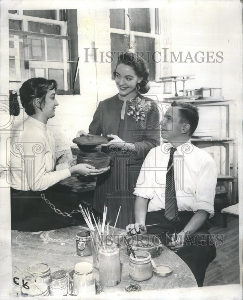 1957 Press Photo Joanne bonfiglo Kingston Pat Scot