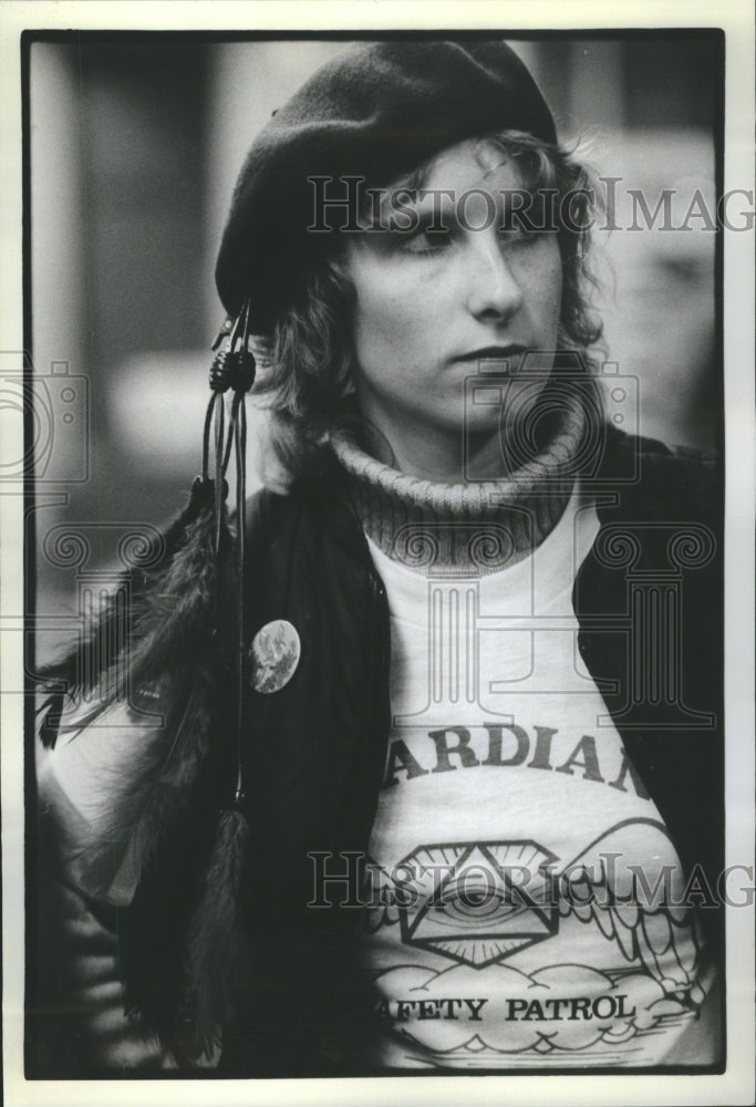 1981 Press Photo Angels Rahni Fiducua Pretty guardian