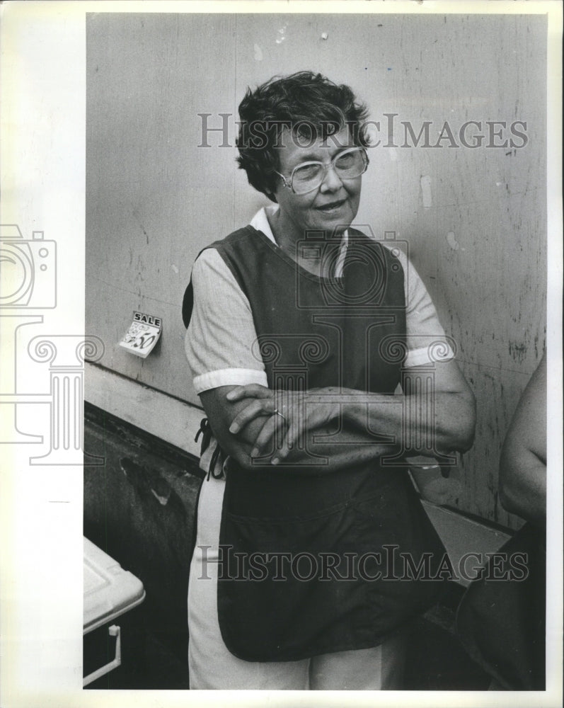 1985 Press Photo Peoria Residents Churchgoers Mildred