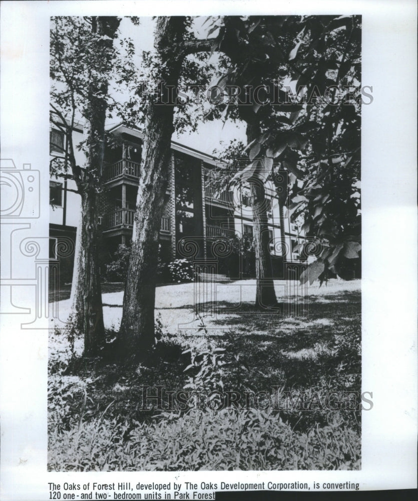 1980 Press Photo Oaks of Forest Hill Condos,Park Forest