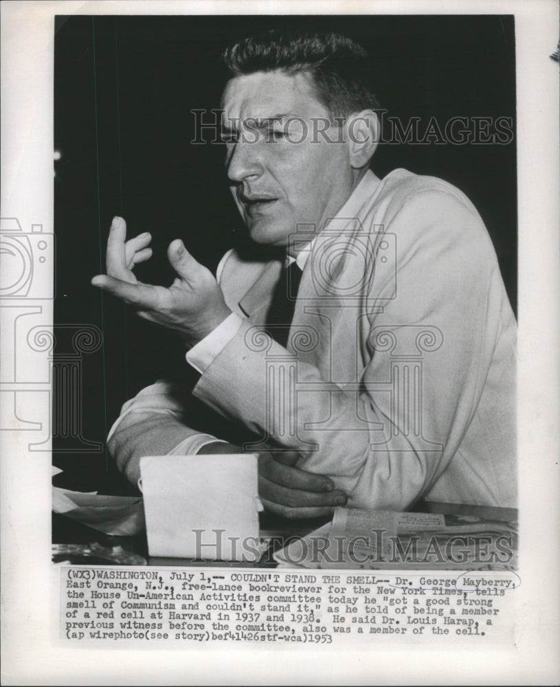 1953 Press Photo Dr George May berry American NY