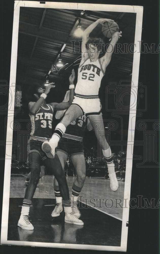 1975 Press Photo John Kunts Maine South High School Pla