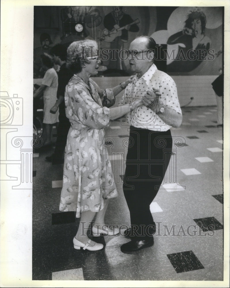 1986 Press Photo Martin Nybeck Kathy Zink Dance Party