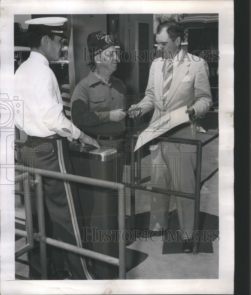 1949 Press Photo Shriners Chicago Sights Frank Cary Zur