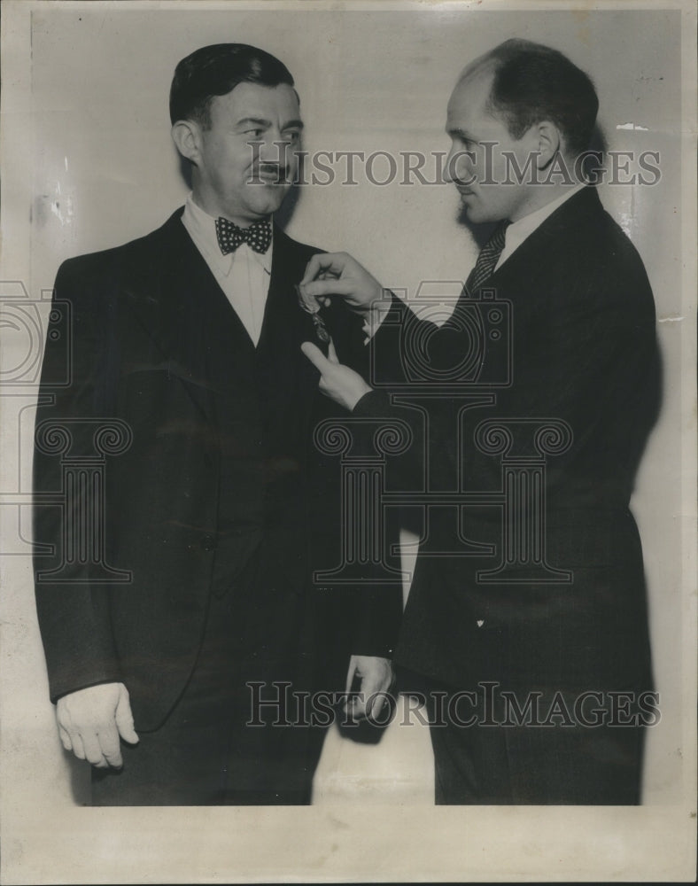 1934 Press Photo Medaille Militaaire Award Jules Vauqu