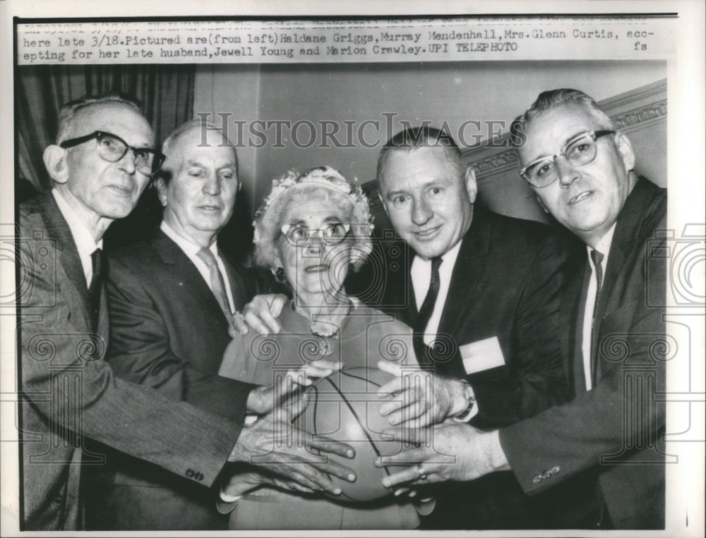 1964 Press Photo Indiana Basketball Hall of Fame Induct