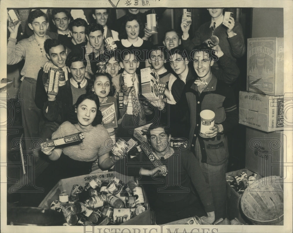 1938 Press Photo Marshall High School Students