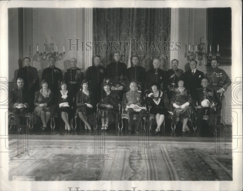 1930 Press Photo British Embassy Ladies Ballroom Visit