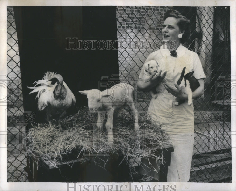 1959 Press Photo Animal Welfare Groups Bazaar Hall