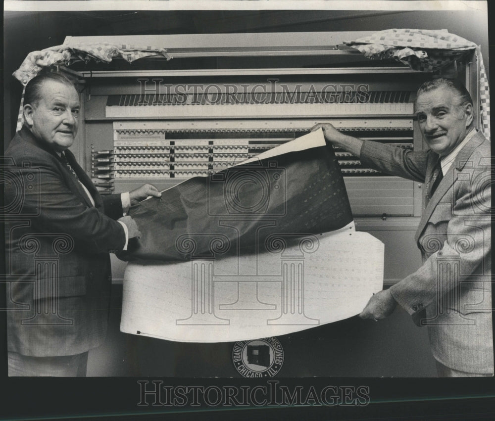 1973 Press Photo Election Commissioner John H Hanly Sam