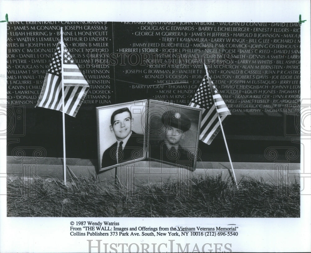 1988 Press Photo THE WALL: Vietnam Memorial