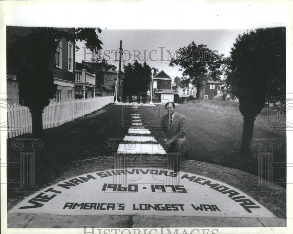 1987 Press Photo Vietnam Veterans Memorial william