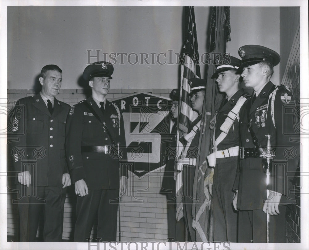 1961 Press Photo Master Sgt.Raymond Rudicil Cadet