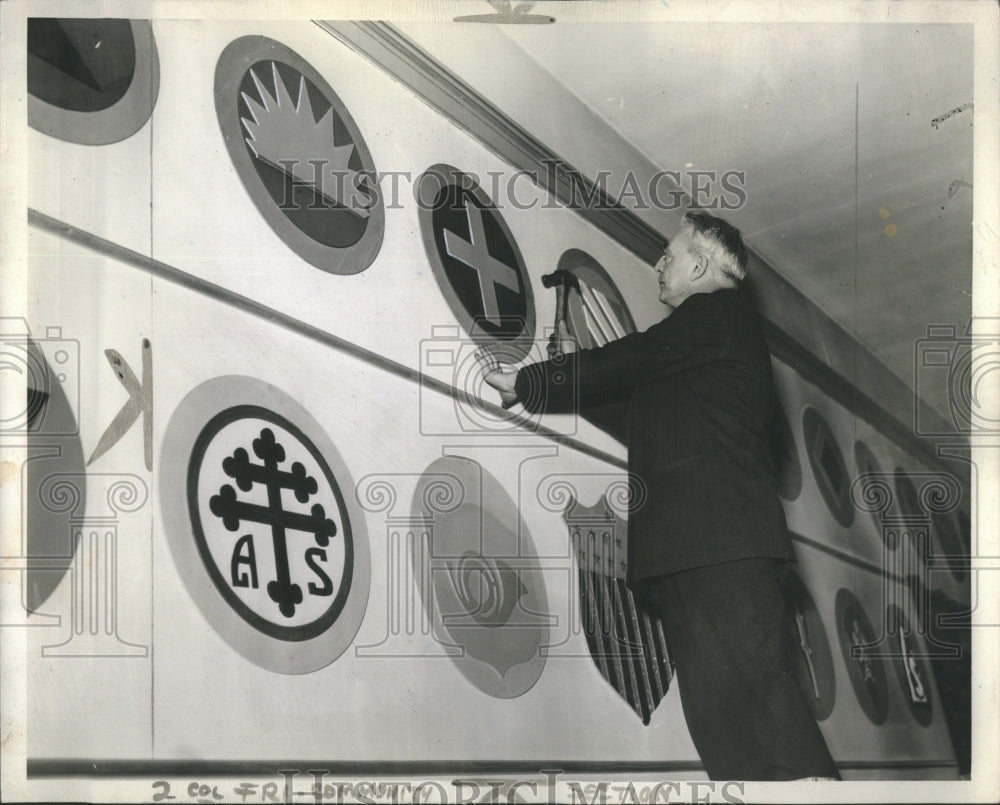 1939 Press Photo VFW Hall Harry Pattier S Hulted 7723