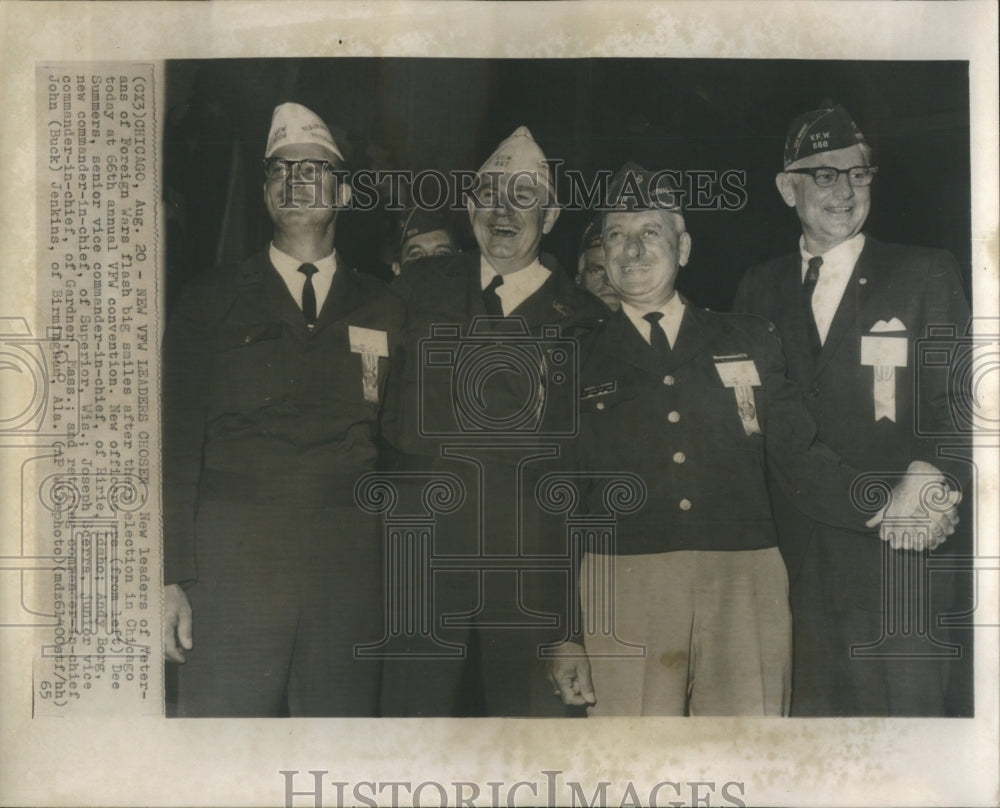 1965 Press Photo Veterans Foreign Wars