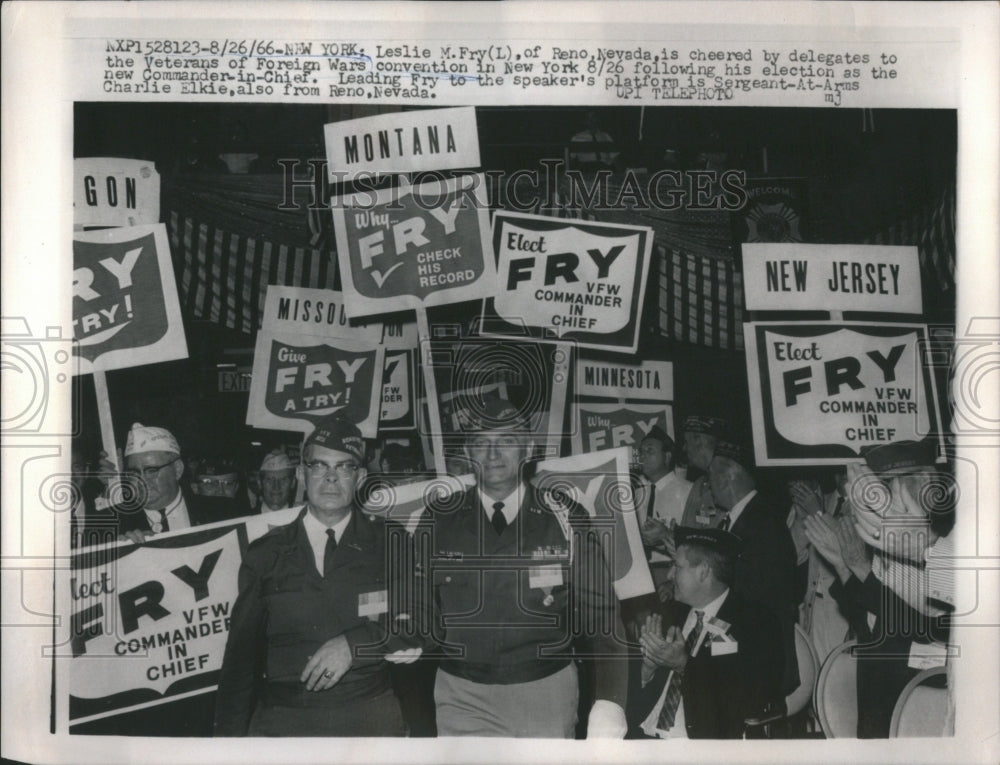 1966 Press Photo Veteran Foreign War United States