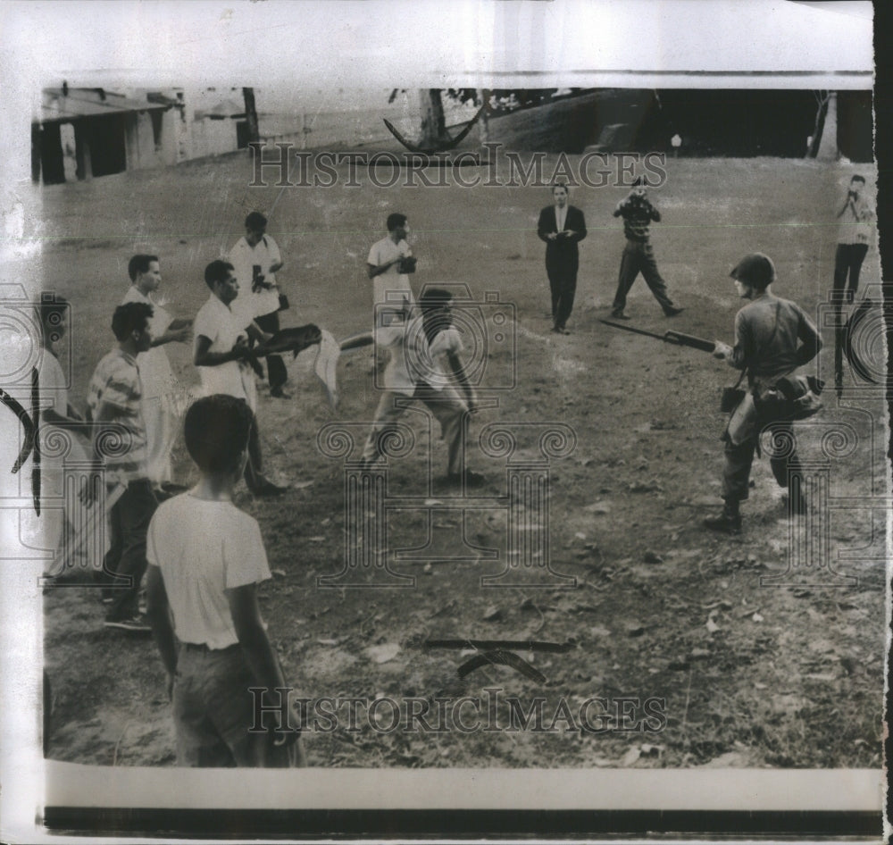 1956 Press Photo Riot Form Civil Disorder Authority P