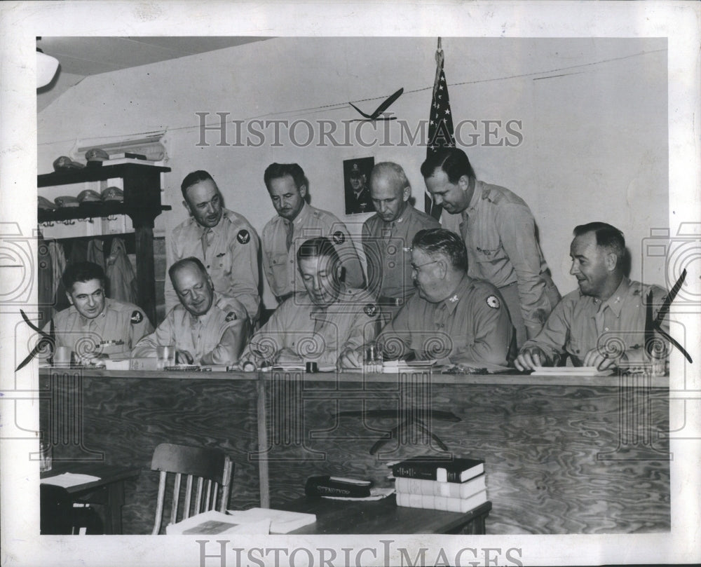 1943 Press Photo Col John A Wheeler Col Warner B Gates