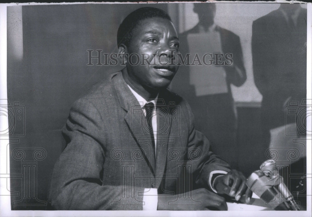 1961 Press Photo Moise Kapenda Tshombe Politician Congo