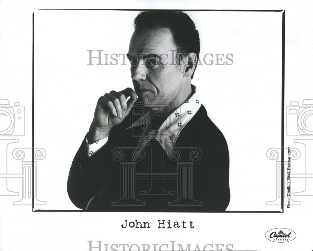 1997 Press Photo John Hiatt Rock Guitarist Pianist Song