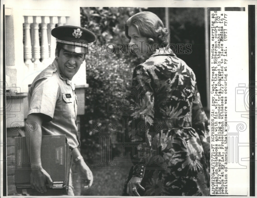 1971 Press Photo Army Captain Ernest L. Medina