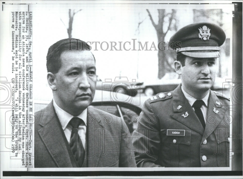 1970 Press Photo Lai Deaths Capt Ernest L Medina