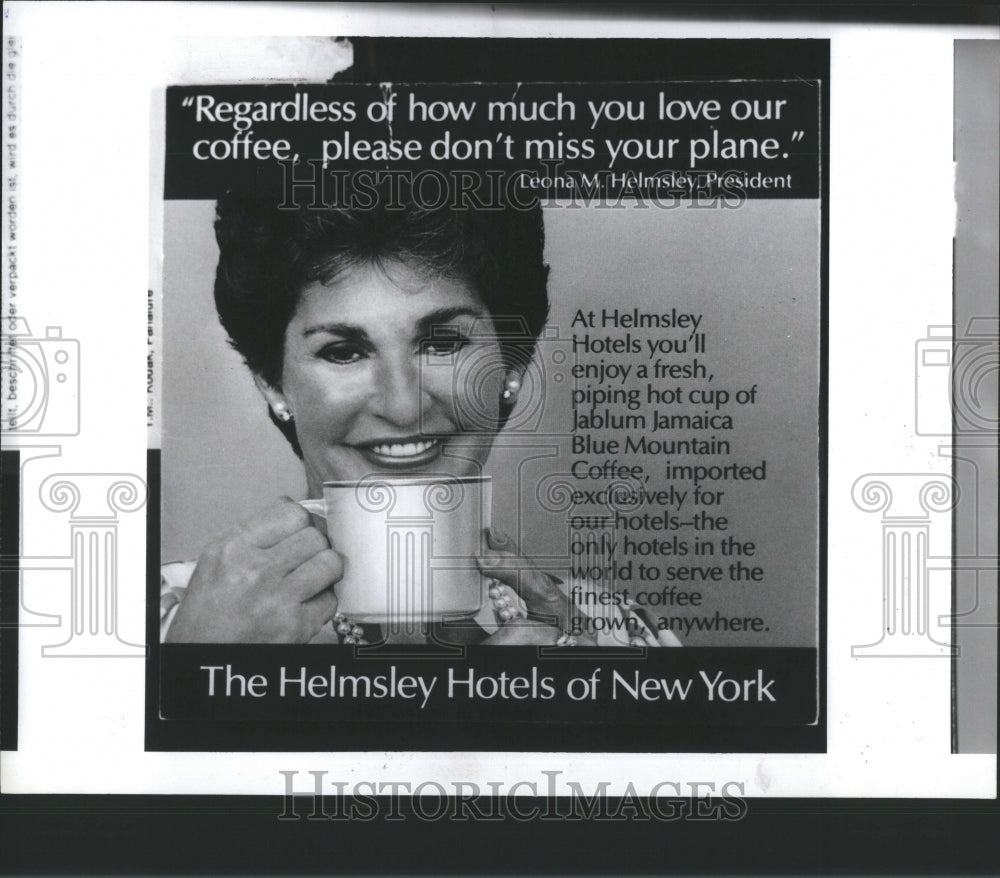 1988 Press Photo Leona Helmsley (Business Executive)