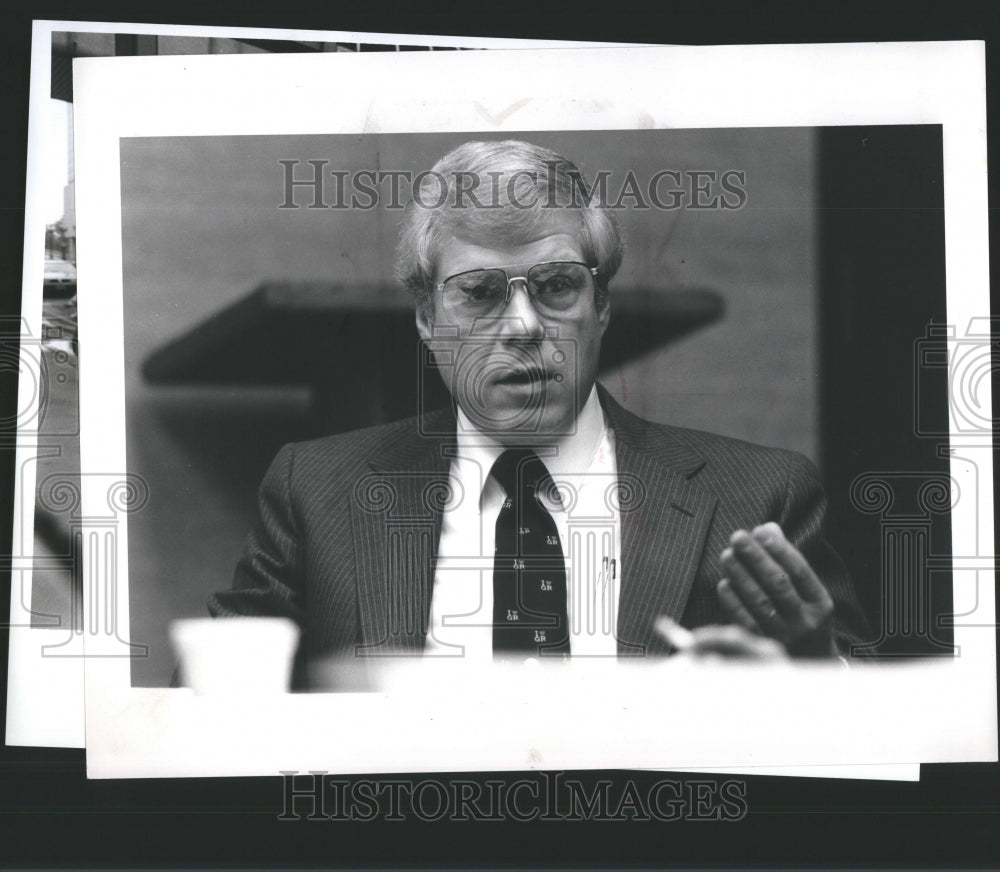 1989 Press Photo Grand Rapids Gerald Helmholdt Pierce