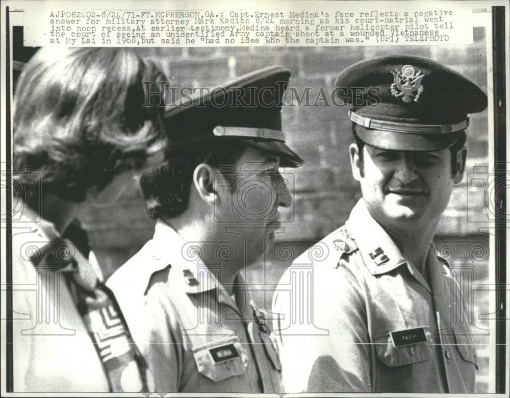 1971 Press Photo Ernest Medina Trial