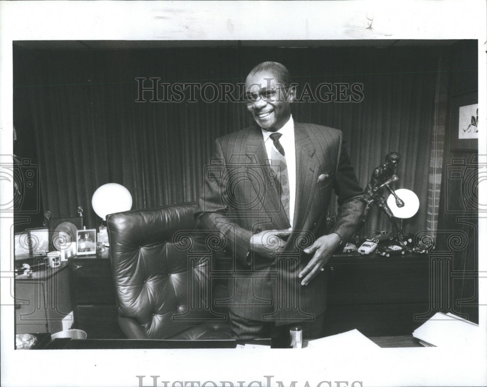 1988 Press Photo Elbert Hatchett Lawyer sam Uncle