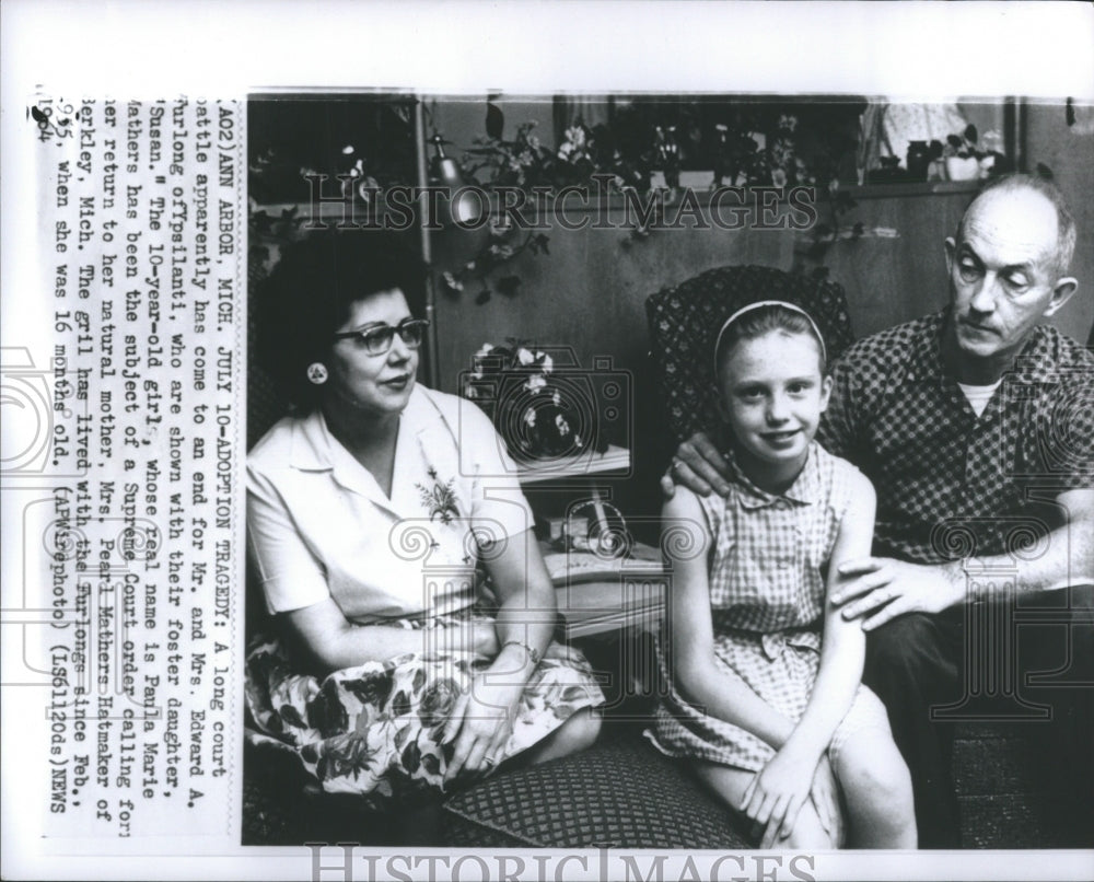 1964 Press Photo Adoption Tragedy