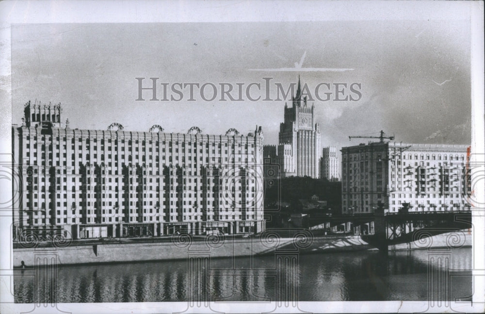 1955 Press Photo Soviet Apartments Russia