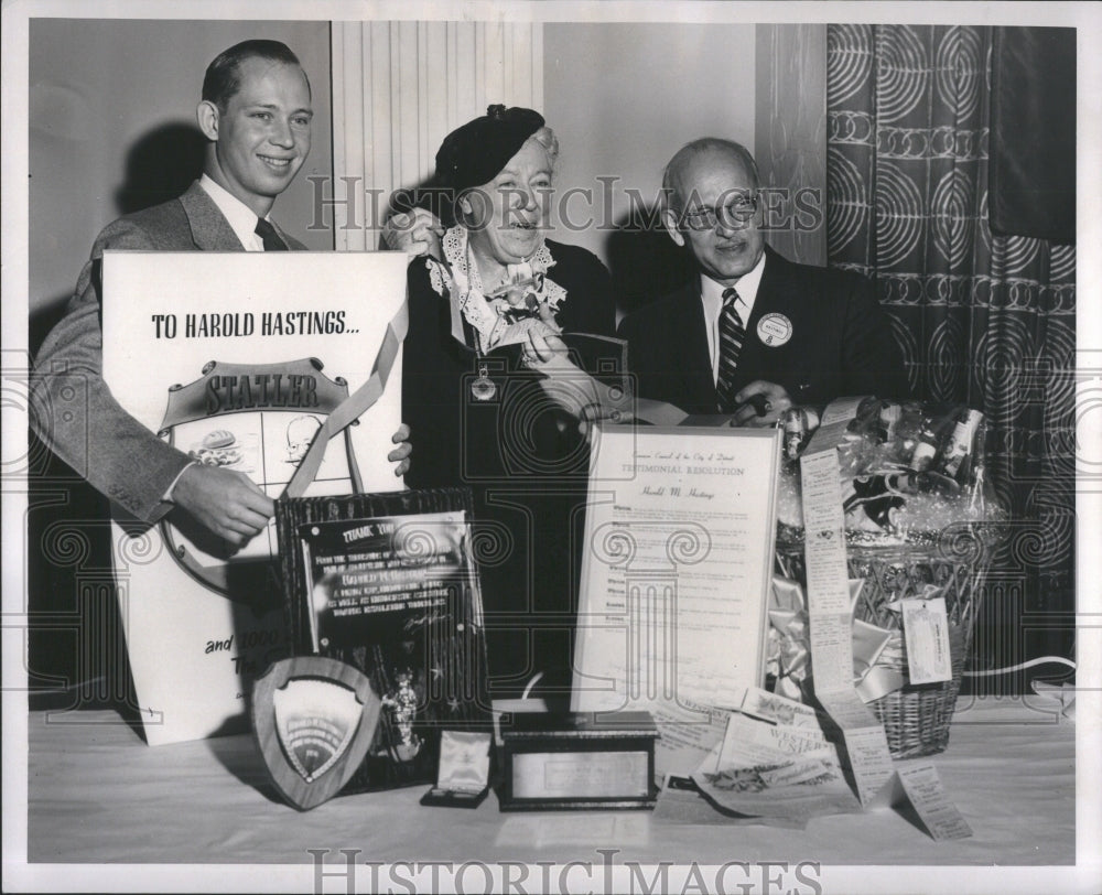 1956 Press Photo Mr.&amp;Mrs. Harold Hastings