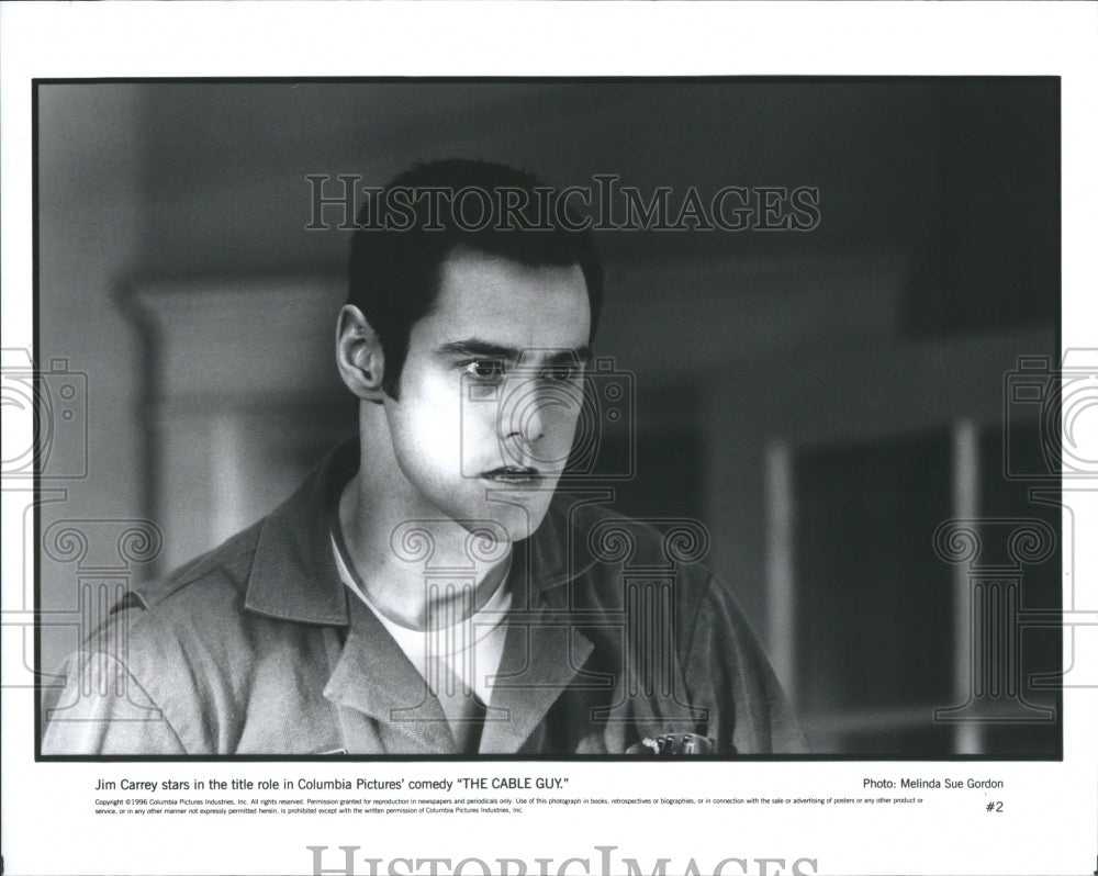 1995 Press Photo Cable Guy Jim Carrey Matthew Broderic