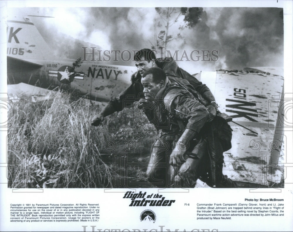 1991 Press Photo Flight Intruder Film Pilot Cole Milius