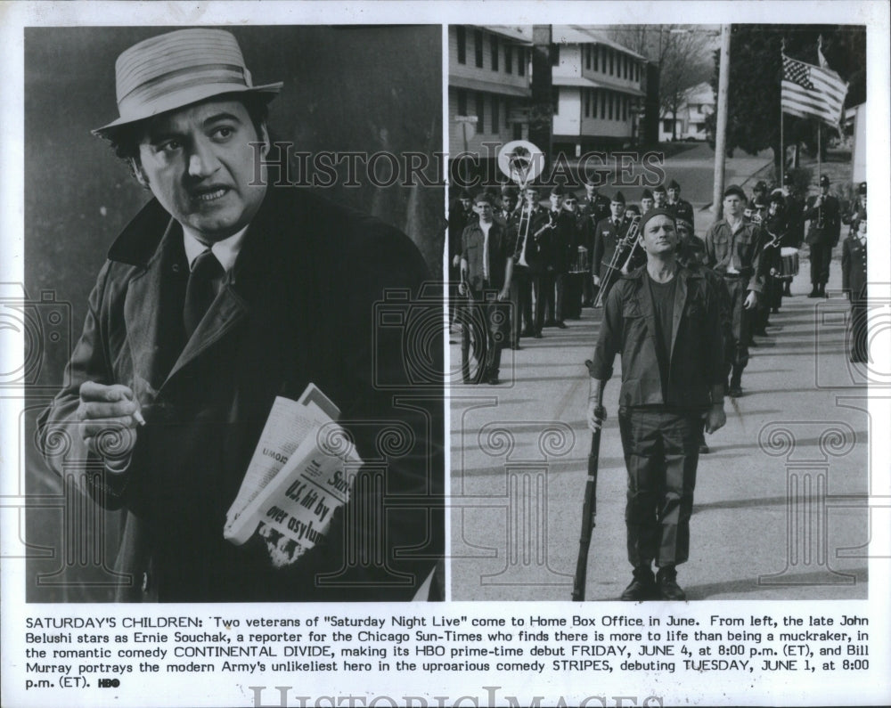 1986 Press Photo John Adam Belushi Comedian Actor Music