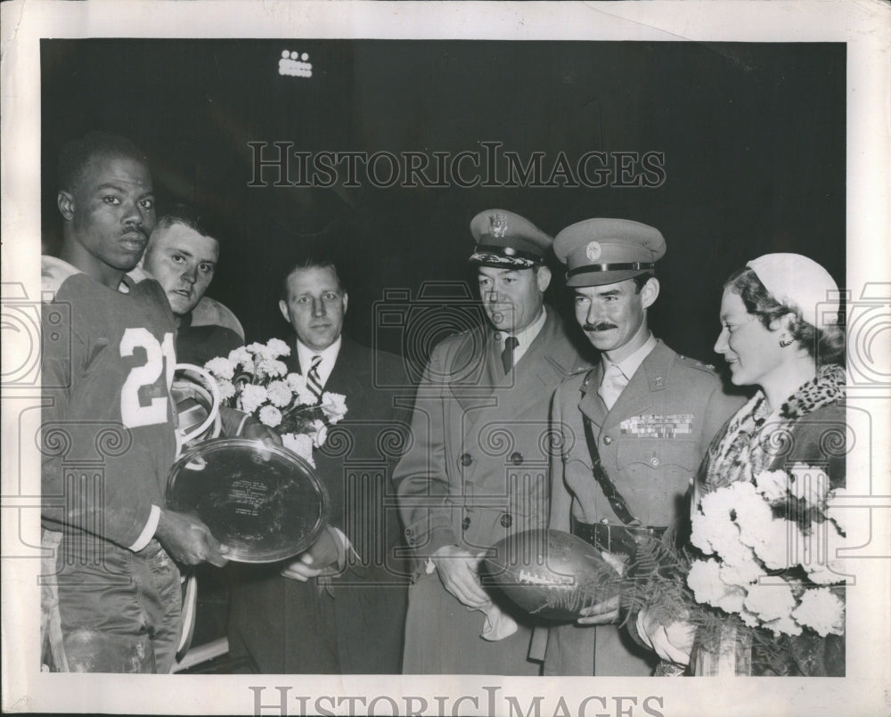 1956 Press Photo Bob Johnson George Cibbs Luxembourg