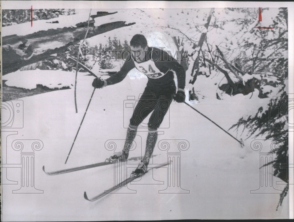 1965 Press Photo Fort Lewis Mike Elliott Crystal NCAA