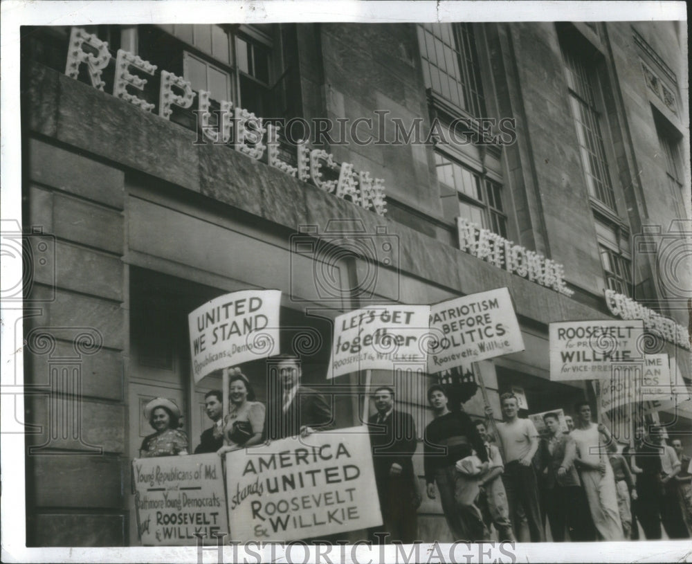 1940 Press Photo Republican Conventional Nation