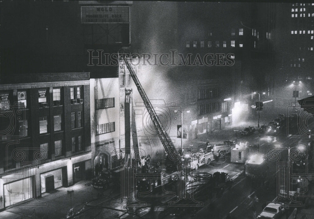 1970 Press Photo Michigan Building Smoke Alaram Fire