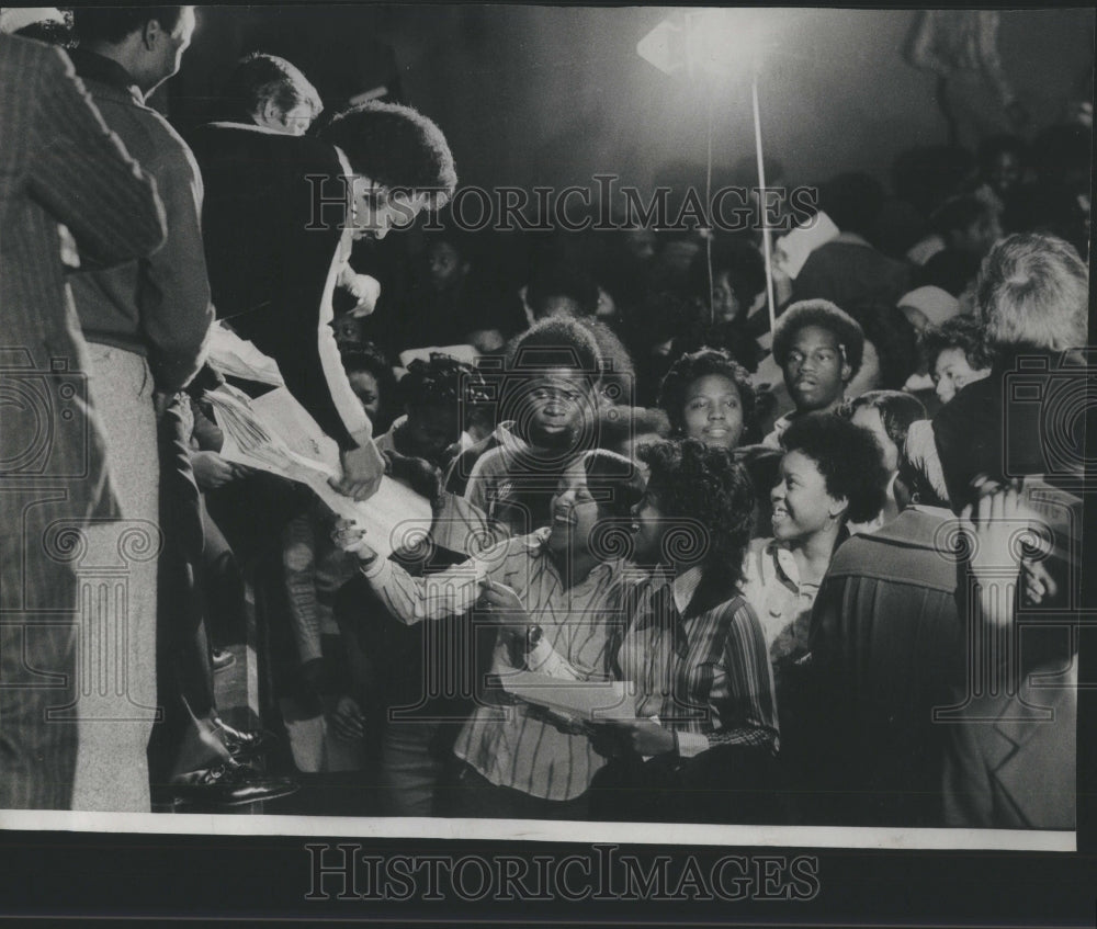 1978 Press Photo Martin Luther King School Jesse Jackson
